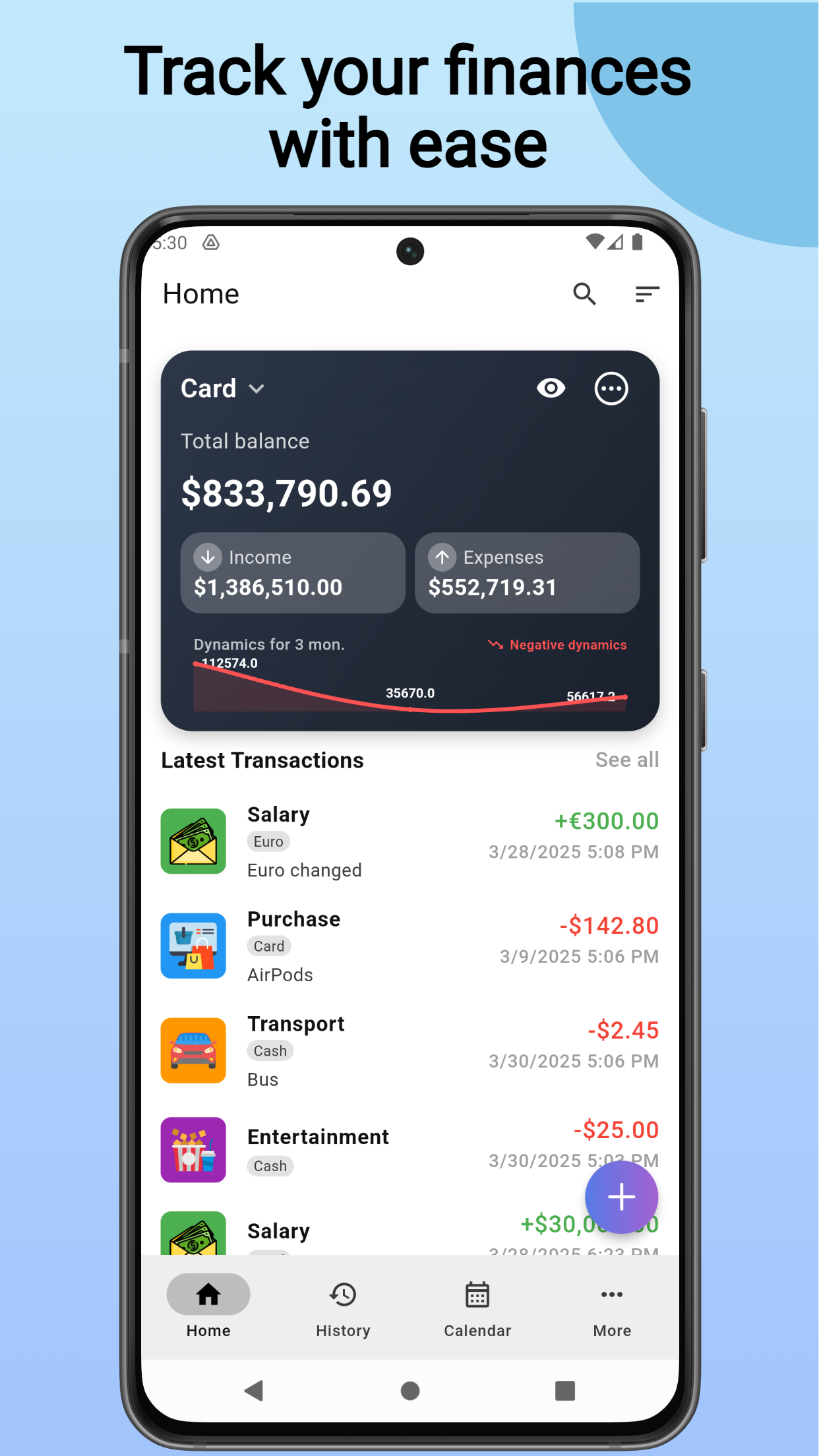 Expense Tracker Screenshot 1